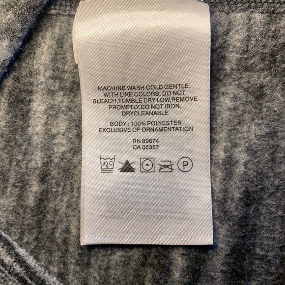 Mountain Hardwear Womens Grey Gray 1/4 Zip Fleece Pullover OL6999 - Large - Picture 7 of 8